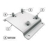 Оцинкованная опорная пластина для мотор-редукторов Ridder LogicDrive RLD80 SELF-LOCKING NUT M8