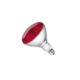 Лампа IR125 красная, 150 W, твердостекольная, патрон E27