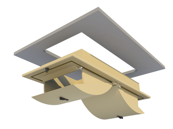 Приточный клапан потолочный 160-PD-C